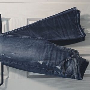 MM Vintage Distressed Blue Flare Jeans
